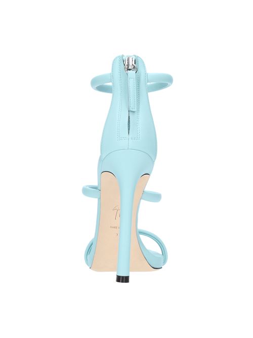 Sandali Harmony plateau in ecopelle GIUSEPPE ZANOTTI | E300005-012 HARMONYFLACE AZZURRO